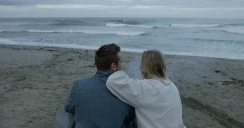 Couple Beach Camping Stock Footage 192363716