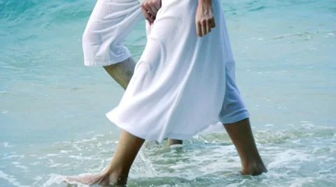 Couple on the beach Stock Footage 10803454