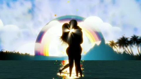 Couple on beach Stock Footage 10886226
