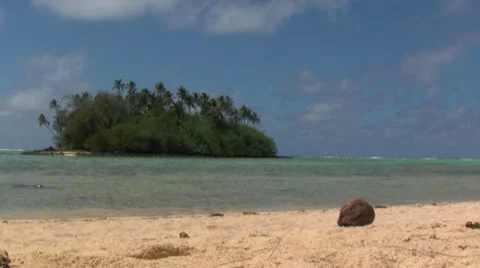 Couple on the beach Stock Footage 12395838
