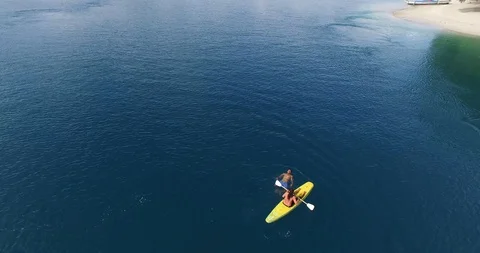 Couple on the beach Stock Footage 128226391