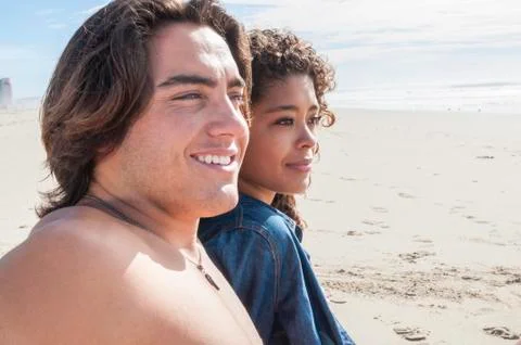 $couple at the beach Stock Photos