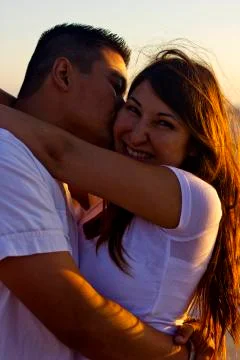 Couple at the beach Stock Photos