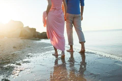 Couple on the beach Foto stock