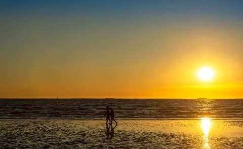 Couple at the beach Stock Photos