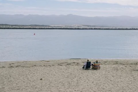 Couple on the beach. Foto stock