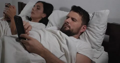 Couple in bed Video stock 166728705