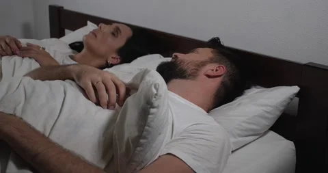 Couple in bed Video stock 166728846