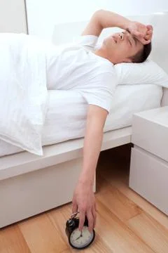 A couple in the bedroom Stock Photos