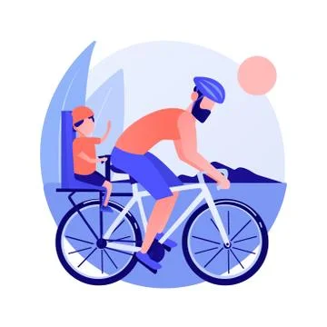 Couple on bicycles vector concept metaphor Ilustração Stock