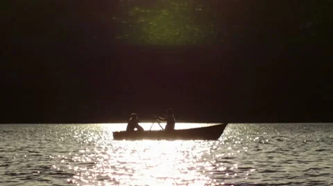 Couple on boat 库存影片 7748119