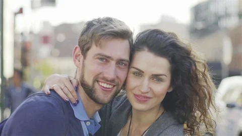 Couple cheek to cheek Stock Footage 75169288