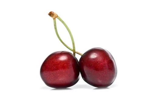 A couple of cherries. Stock Photos