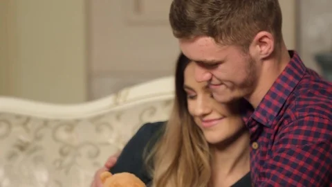 Couple cuddling Stock Footage 83266242