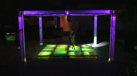 A Couple on a Dance Floor Stock Footage 5186046