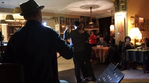 Couple dance the tango Stock Footage 126726003