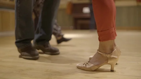 Couple dancing in the ballroom Stock Footage 87614121