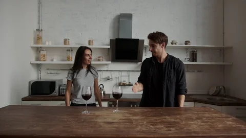 The couple is dancing funny. A date a guy and a girl have fun. They dance next Stock Footage 117440808