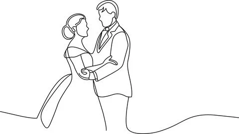 Couple dancing gracefully Vector 스톡 일러스트