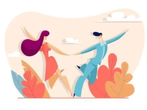 Couple dancing Ilustración de archivo