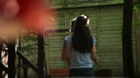 Couple dancing outdoors Stock Footage 51448902