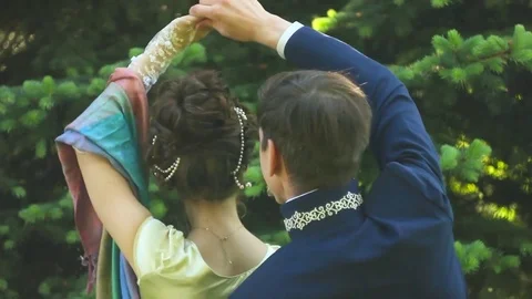 Couple Dancing Outdoors Stock Footage 76430170