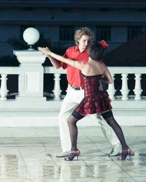 Couple dancing Stock Photos