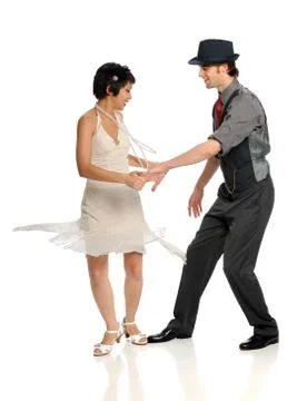 Couple dancing Foto stock