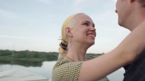 A couple is dancing in a restaurant. Stock Footage 133314449