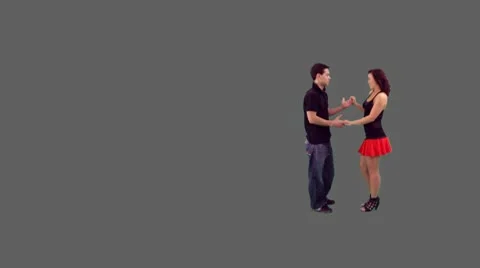 Couple Dancing Salsa Stock Footage 10684256