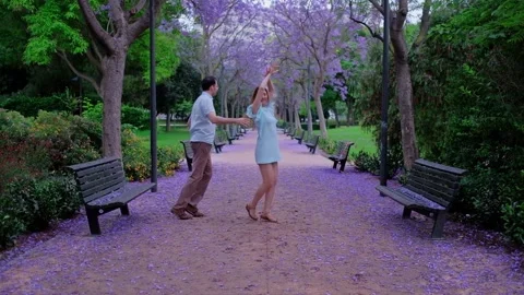 Couple is dancing salsa. Man and woman is in love. Stock Footage 229729561