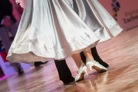 Couple dancing standard dance Stock Photos