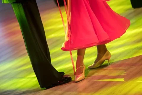 Couple dancing standard dance Stock Photos
