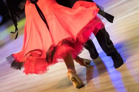 Couple dancing standard dance Stock Photos
