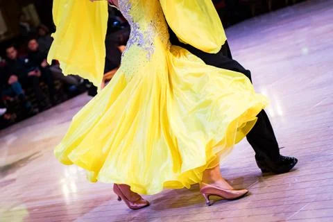 Couple dancing standard dance Stock Photos