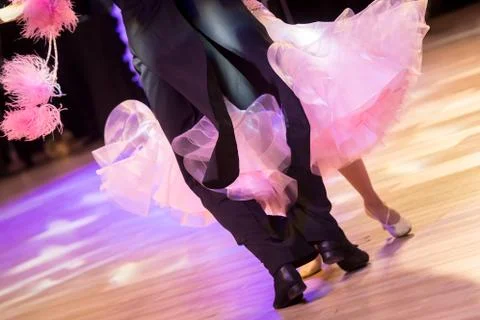 Couple dancing standard dance Stock Photos