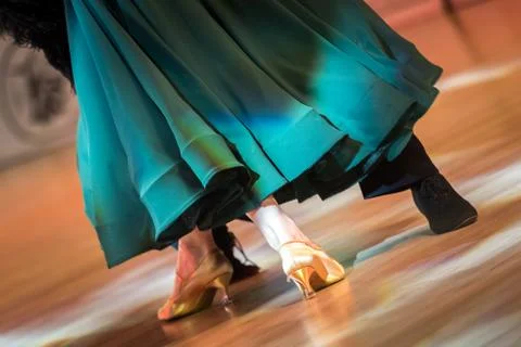 Couple dancing standard dance Stock Photos