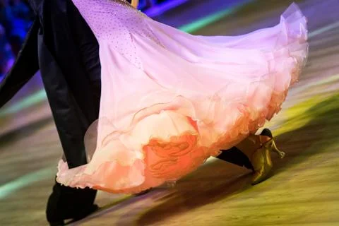 Couple dancing standard dance Stock Photos