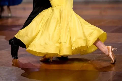 Couple dancing standard dance Stock Photos