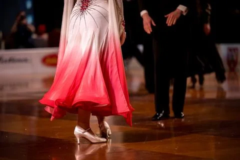 Couple dancing standard dance Foto stock