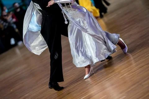 Couple dancing standard dance Stock Photos