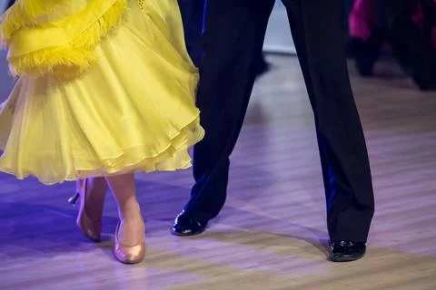 Couple dancing standard dance Foto stock
