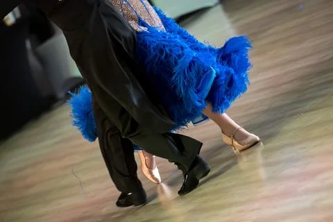 Couple dancing standard dance Stock Photos