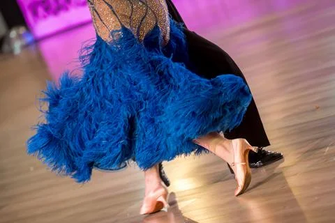 Couple dancing standard dance Stock Photos