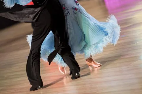 Couple dancing standard dance Stock Photos