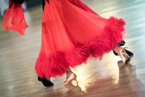 Couple dancing standard dance Stock Photos
