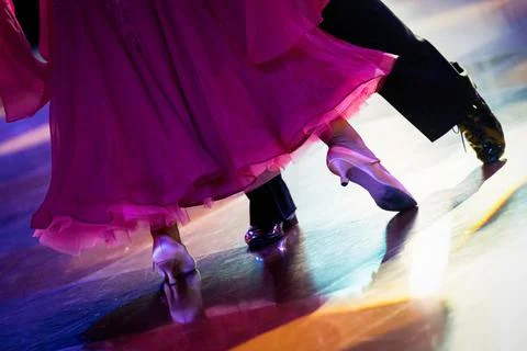 Couple dancing standard dance Stock Photos