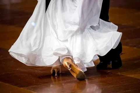 Couple dancing standard dance Stock Photos