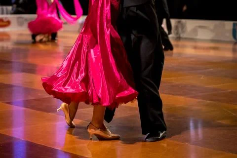 Couple dancing standard dance Foto stock