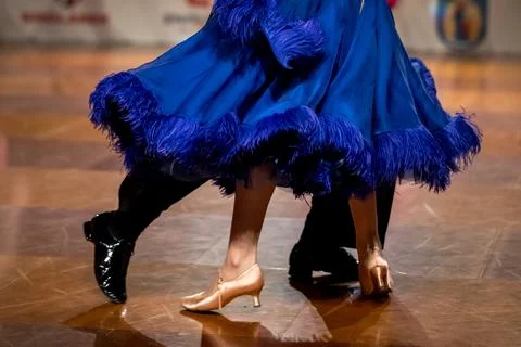 Couple dancing standard dance Stock Photos